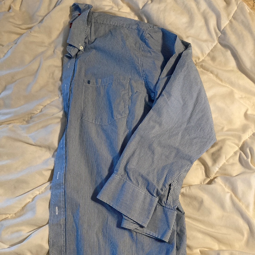 Mens Izod dress shirt size L